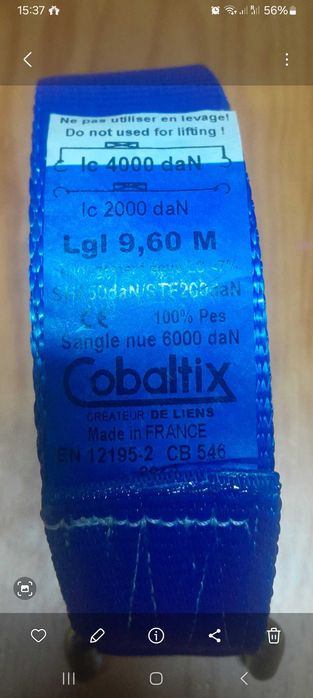 Cintas de carga  novas