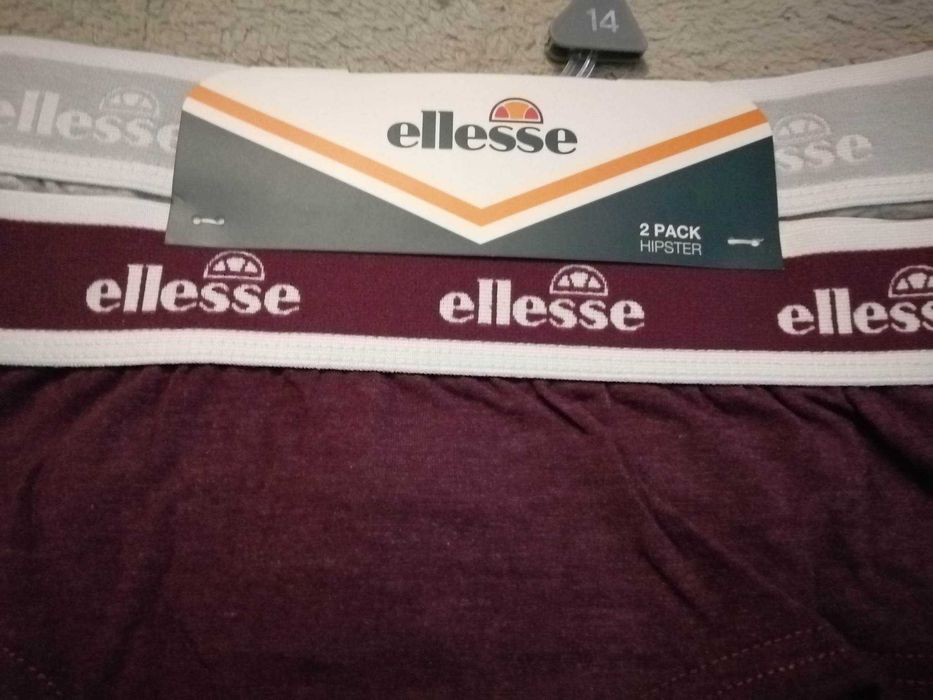 ELLESSE 2 Pack 2 x Figi Nowe Majtki Damskie Eur 42 Oryginalne 100%
