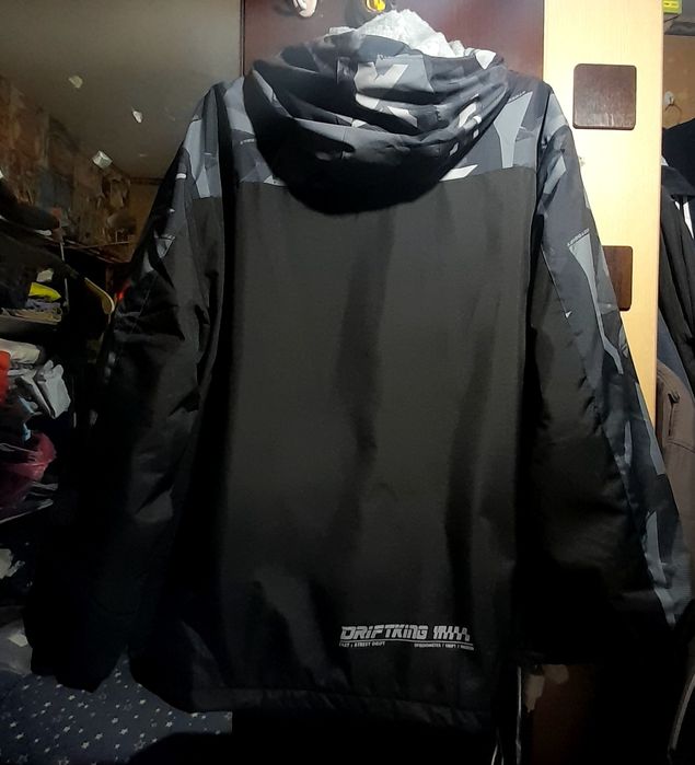 Ого-го какой размерчик новая утепленная мужская куртка весна-осень 6XL