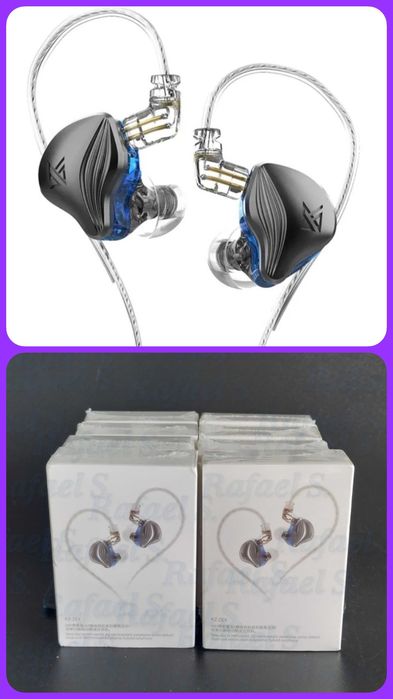 KZ - ZEX Azul In Ears NOVO Fones de ouvido / Auriculares