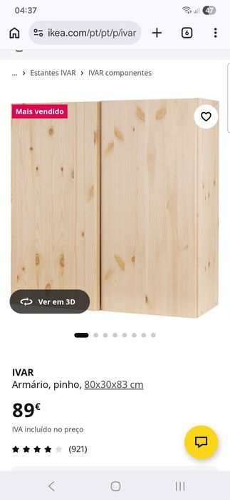 2 Armários IVAR IKEA