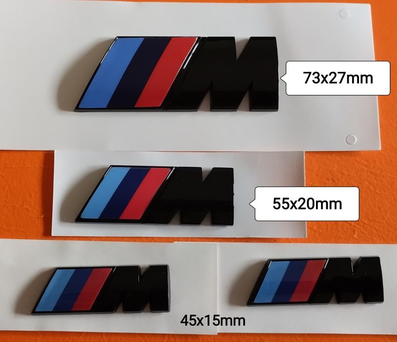 Kit 3 emblemas BMW M pack M