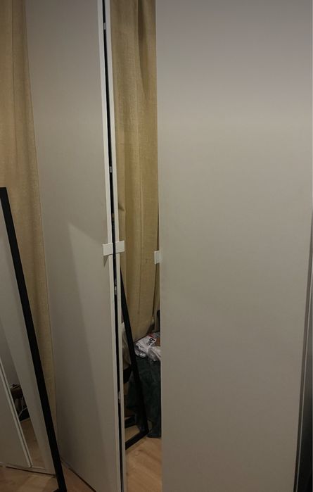 roupeiro com 2 portas e espelho, branco