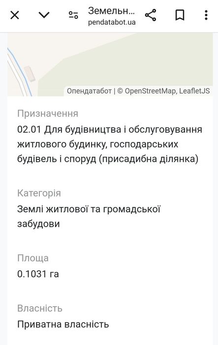 Продаж земельної ділянки під будівництво у с.Липники