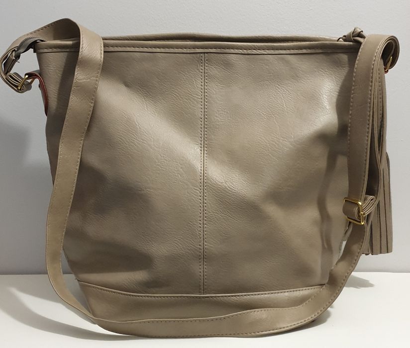 Torba listonoszka beżowa nowa