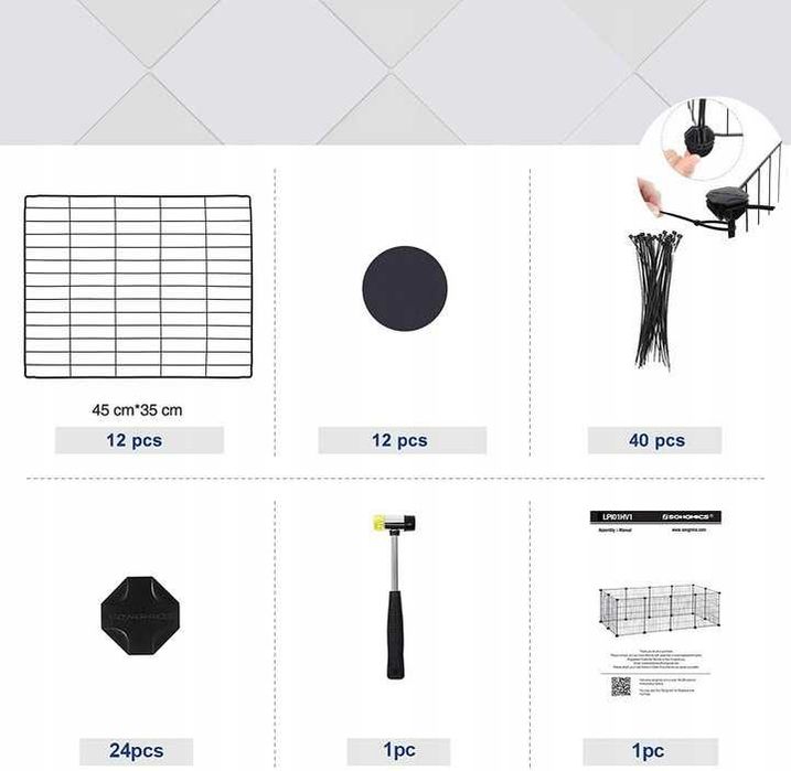 Металлическая клетка манеж для животных 142х72х36см клітка