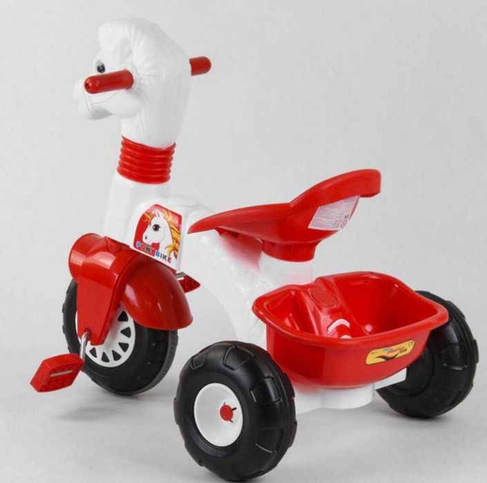 Детский трёхколёсный велосипед свет,звук,родительская ручка