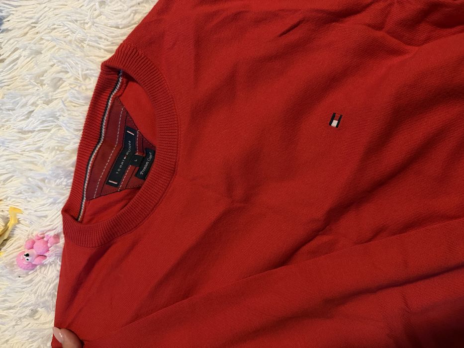 Czerwony sweter męski tommy Hilfiger 40