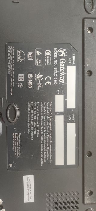 Gateway Solo 5300 Laptop - 14,1" 1024x768