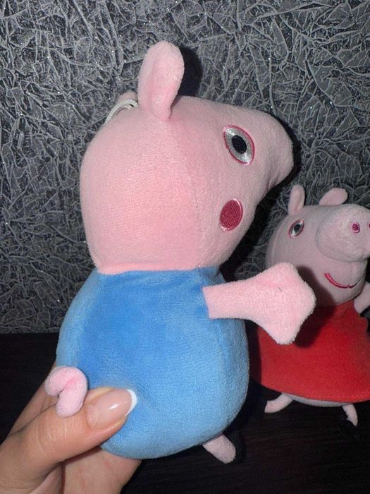 М'яка іграшка Джордж (25 см), Свинка Пеппа (20см) Plush Peppa Pig