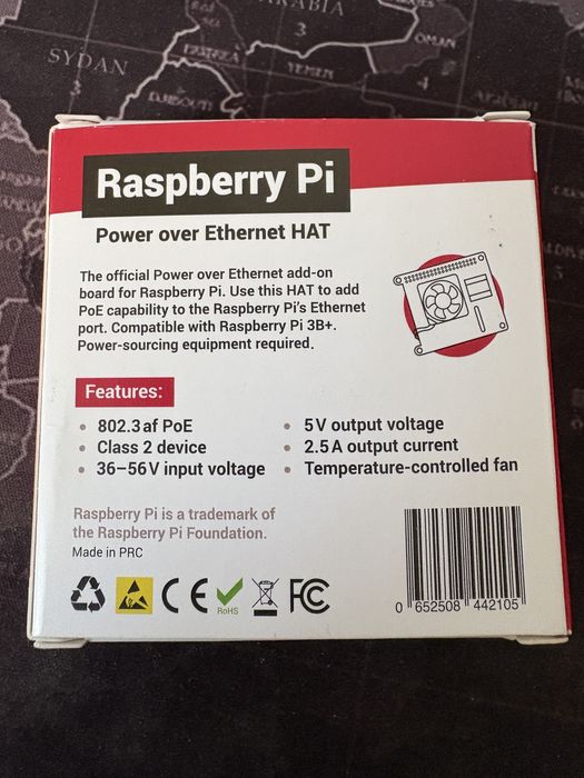 Raspberry Pi modul PoE