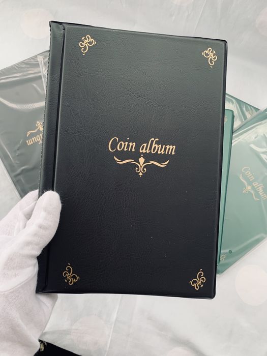 Альбом для монет з великими комірками 150шт 10листів Капсули для монет