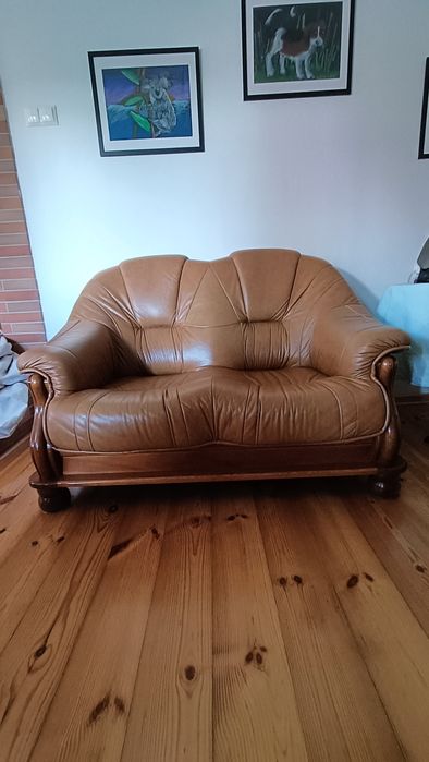 Zestaw mebli skórzanych 3+2+1