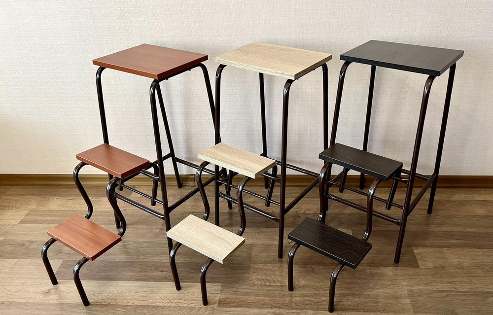 Стул стремянка. Стілець драбина. Табурет драбина. Табурет барний.