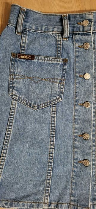 Spódnica Cross Jeans, jasny denim rozm. 40, Vintage