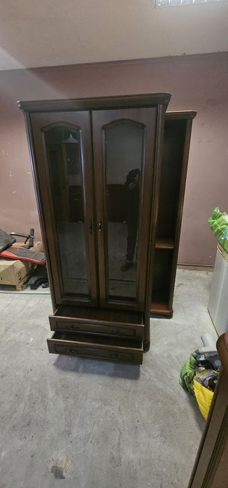 Witryna, regał, biurko, komoda