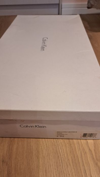 Сапоги осень-весна Calvin klein ботфорты замш. чоботи р. 8,5 на 39-40