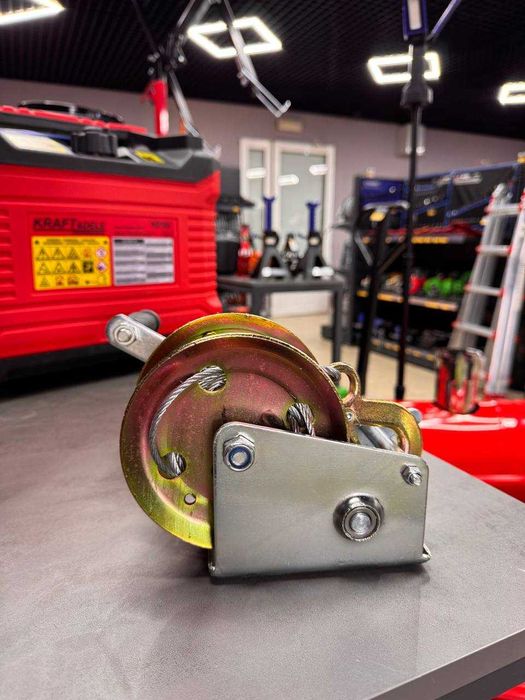 лебідка барабана ручна лебідка важільна тросова 550 кг таль ручна