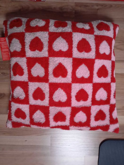 Zestaw dywanik i poduszka serca