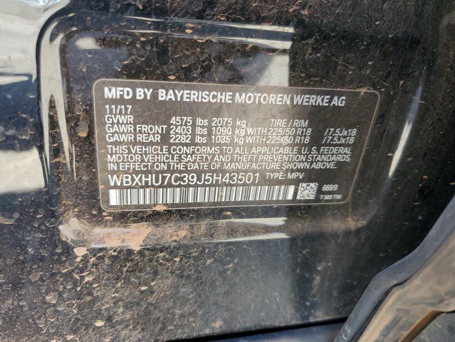 Розбор Bmw x1 f48 a668