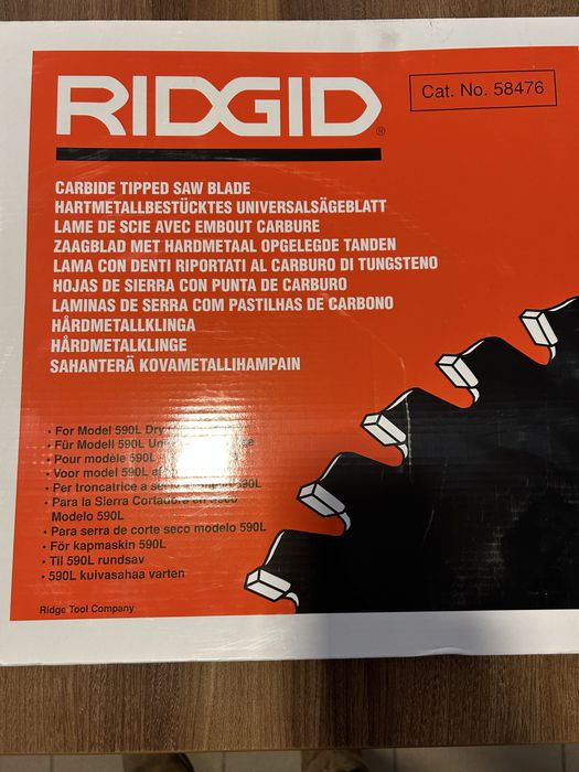 Tarcza Ridgid do metalu - Nowa