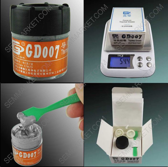 Термопаста GD007 / GD-2 оригінал 1-30 г — для ноутбука/ПК, CPU/GPU