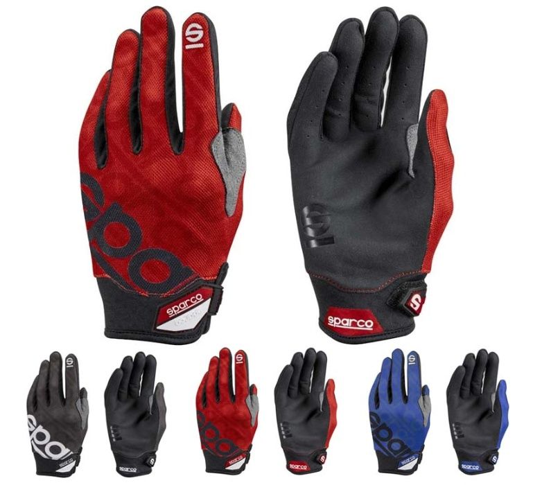 Luvas Sparco Tecido e Pele Sintética Corrida Sim Racing NOVAS Seladas