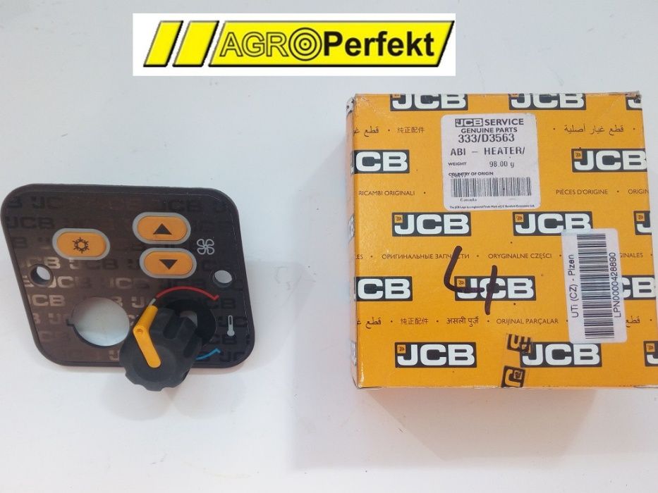 Panel nagrzewnicy sterujący ładowarka JCB 400/F5351