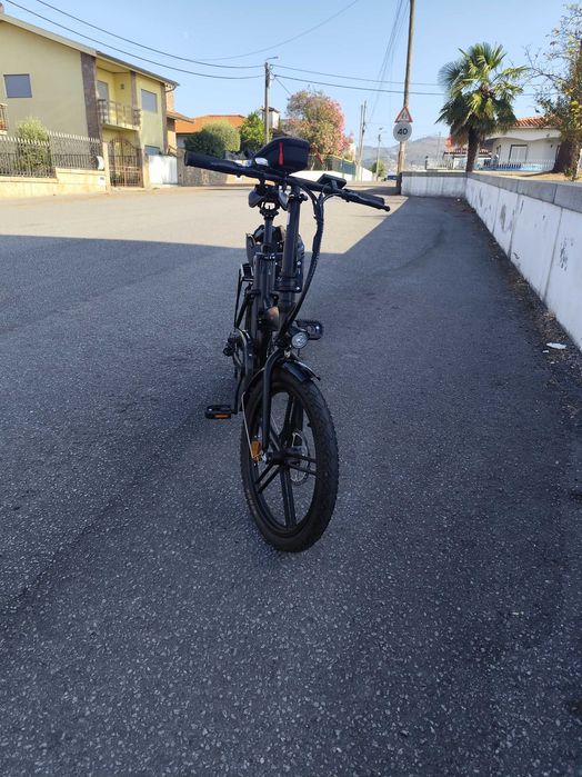 Bicicleta elétrica dobrável silver