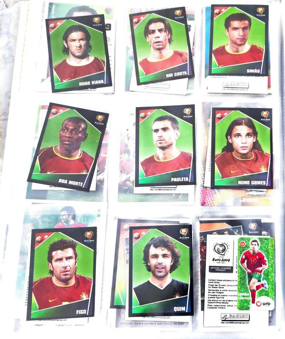 Cromos Seleção Nacional desde 1978 até 2022 Panini e outros