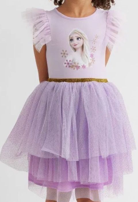 Elsa, Elza, Frozen , Kraina lodu  110 116 duża objętość tiulu HM