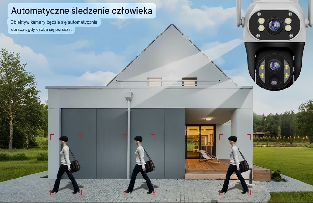 Kamera Solarna 4G na Kartę SIM Obrotowa 8MP IP66