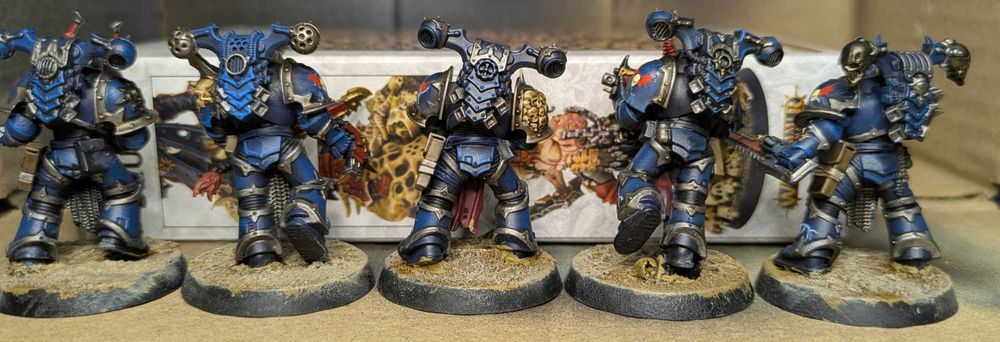 Warhammer 40k. Chaos Space Marines: Night Lords (10 шт, покрас)