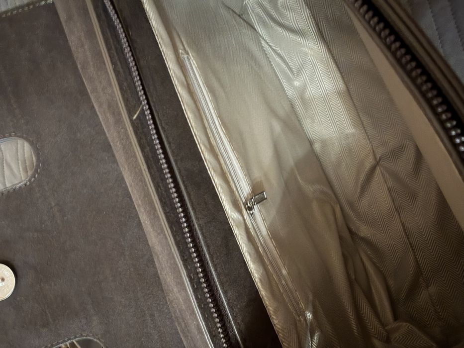 Сумка замшева коричневого кольору