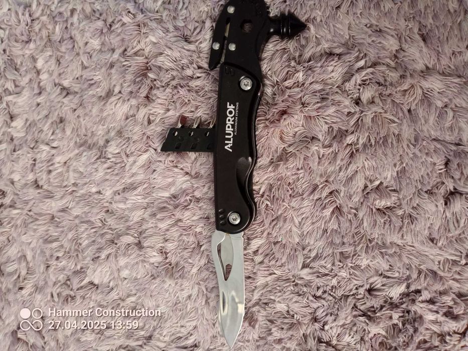 MULTITOOL nóż życia do pasów młotek bezpieczeństwo