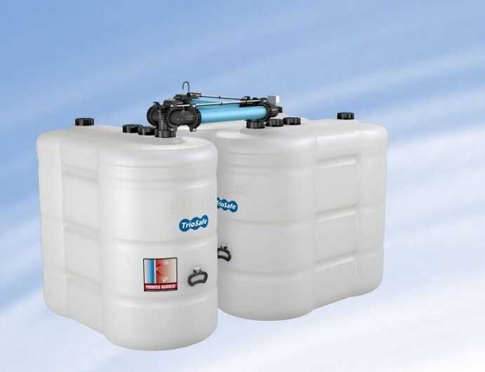 Zbiornik dwuścienny,dwupłaszczowy 1500l na paliwo:opałowy,ON, nowy, CE