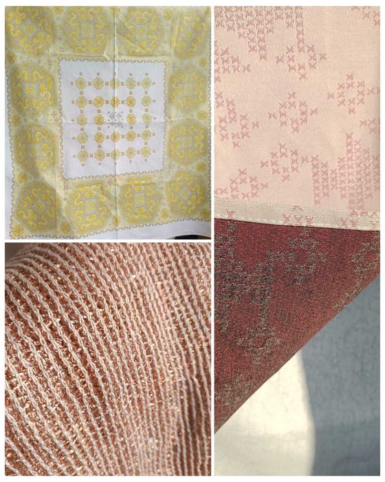 Скатертина вінтажні, коттон, жаккард, кольчуга