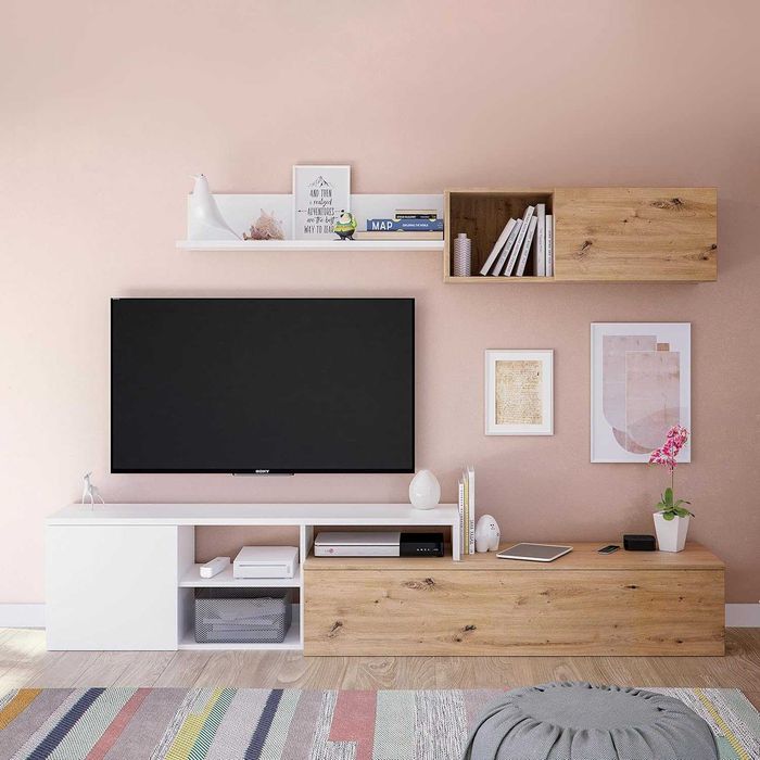 Móveis para a sala em carvalho e branco [reversíveis]NOVO ENVIO GRÁTIS