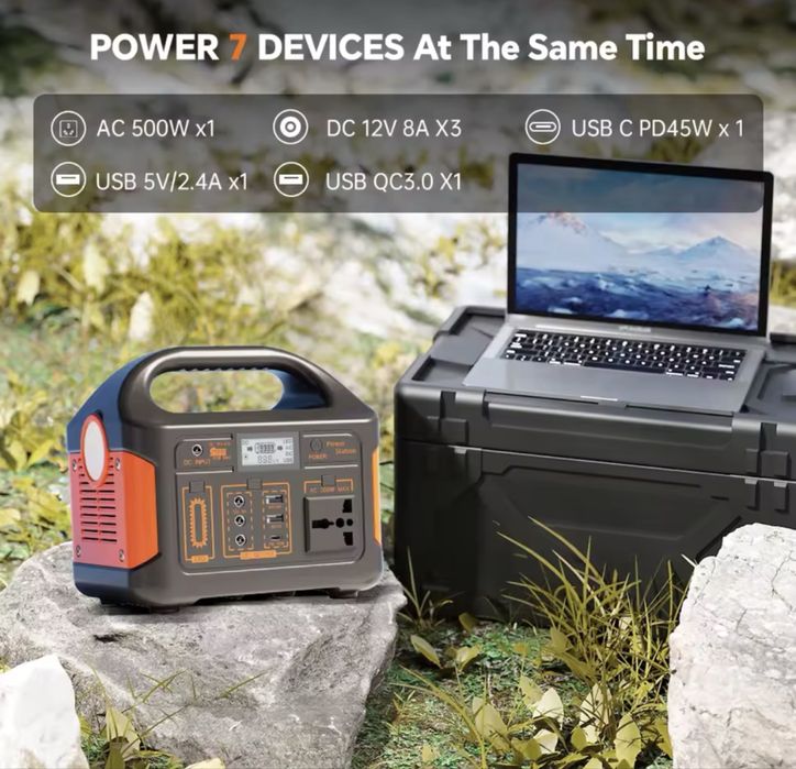 Estação de carregamento de energia/ powerbank com ficha