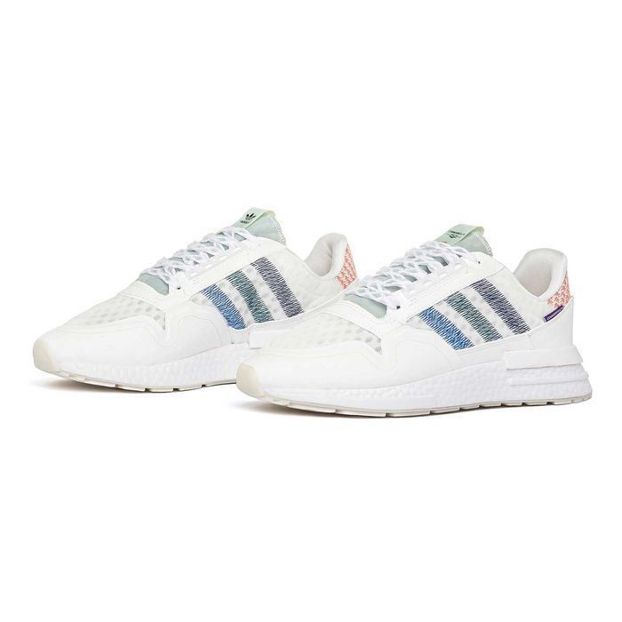 Мужские кроссовки Adidas ZX 500 White Premium. 41-45
