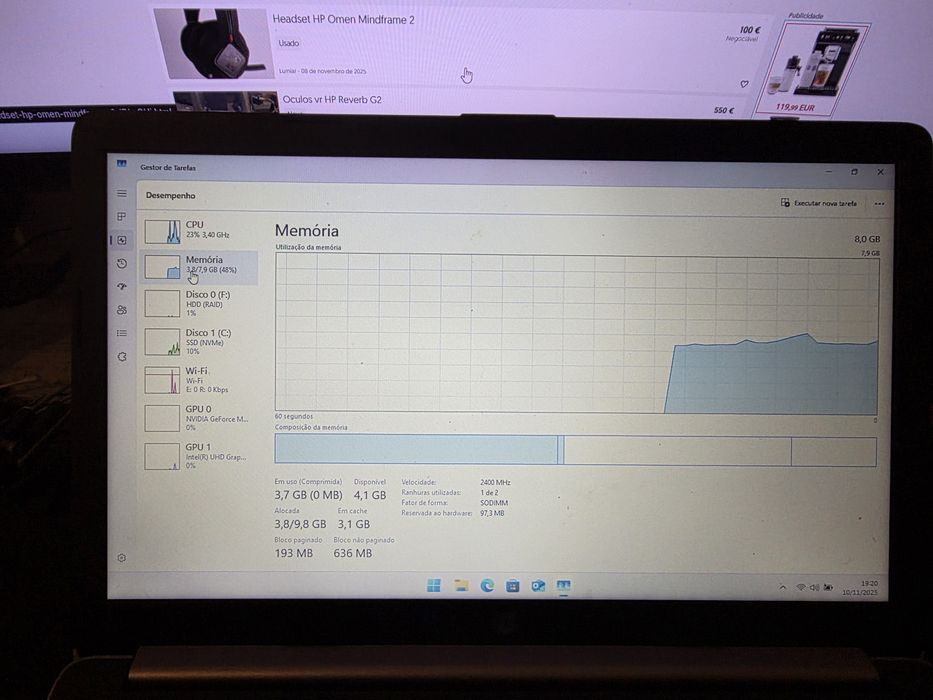 Portatil hp 15-da0033np