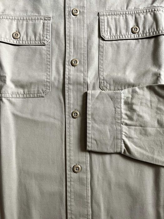 Casaco-camisa oversized bege H&M