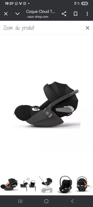 Cadeira auto cybex azul marinho