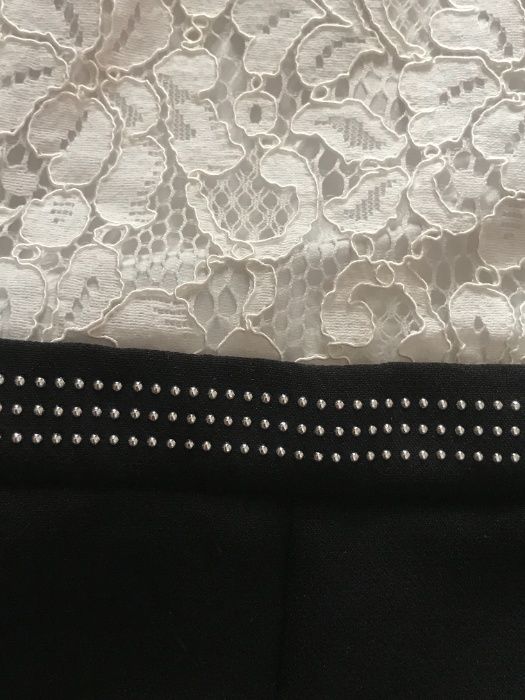 Vestido Morgan com renda branca