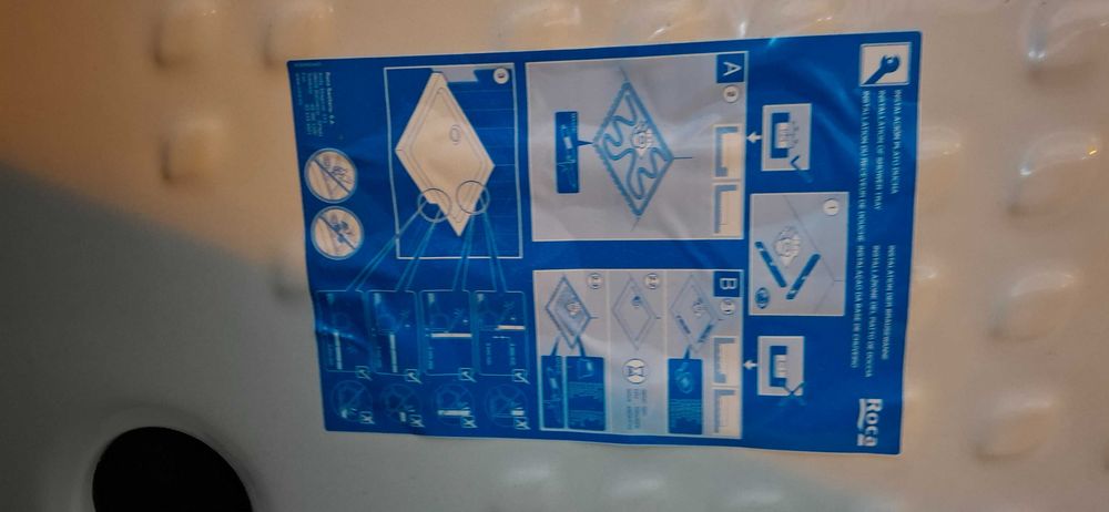 Base de duche quadrada ROCA