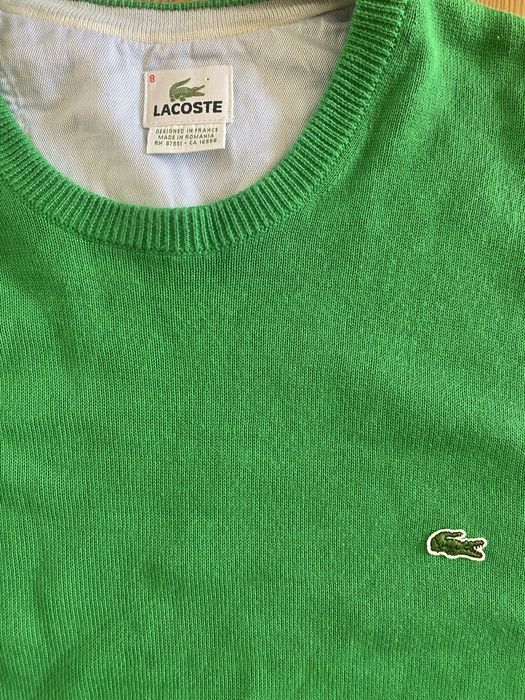 Camsiola/sweat/malha lacoste verde tamanho L