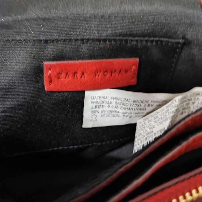 ZARA сумка з натуральної замшевої шкіри
