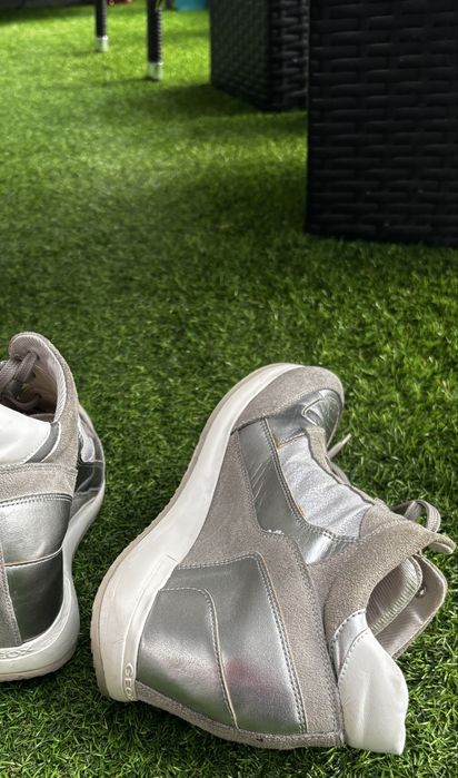 Sneakersy na koturnie GEOX skóra, 39