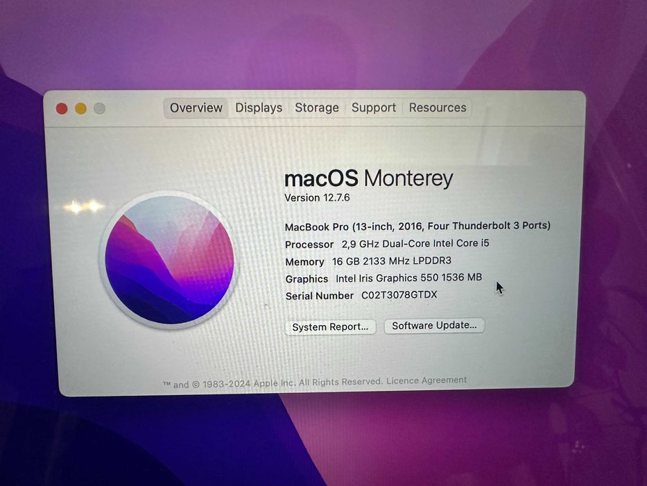 Apple MacBook Pro 13"  i5 16Gb 256Gb