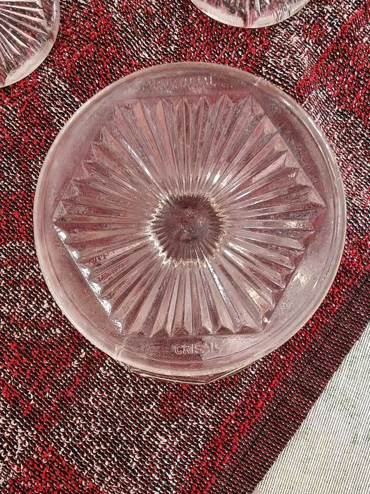 Conjunto vintage de 12 taças em cristal